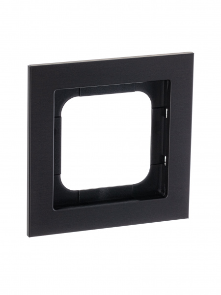 ABB Axcent металл/матовый черный Рамка 1-постовая