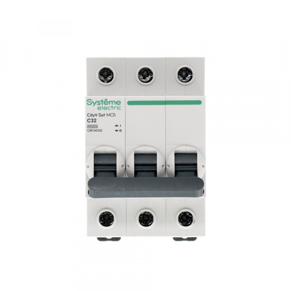 SE City9 Set Автоматический выключатель (АВ) С 32А 3P 4.5kA 400В