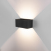 Уличный настенный светодиодный светильник WINNER DOUBLE LED IP54 35137/W черный Elektrostandard Winner a057136