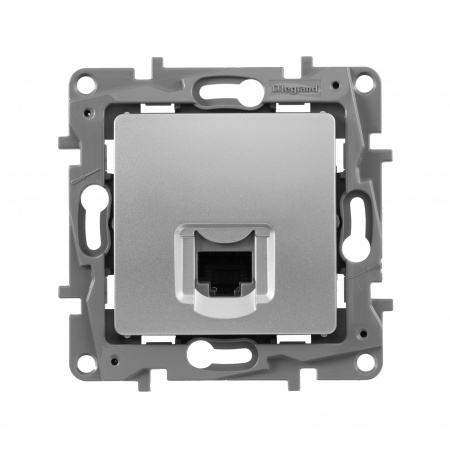 Legrand Etika Алюминий Розетка комп (RJ45) 6 категория  UTP
