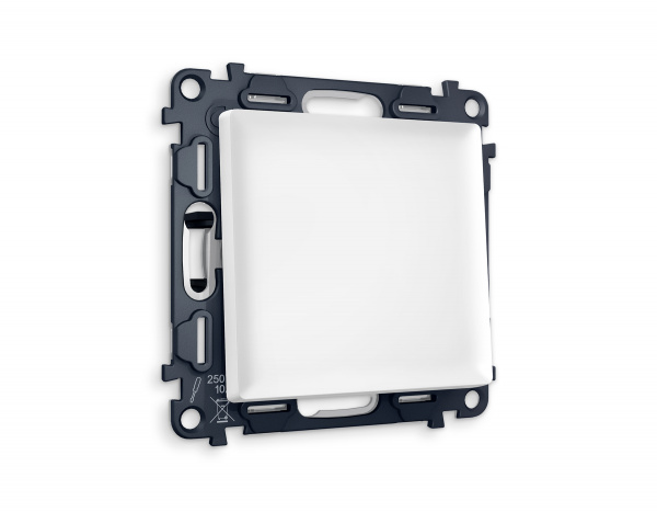 Комплект механизма 1-клавишного перекрестного выключателя ALFA MA121030 Белый матовый QUANT