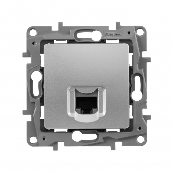 Legrand Etika Алюминий Розетка комп (RJ45) 6 категория  UTP