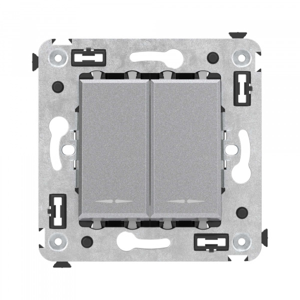 DKC Avanti Закаленная сталь Кнопка двухклавишная