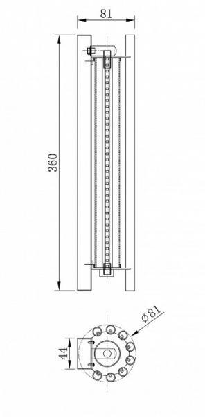 Настенный светильник (бра) Modern MOD410WL-L12CH3K Maytoni Sonata