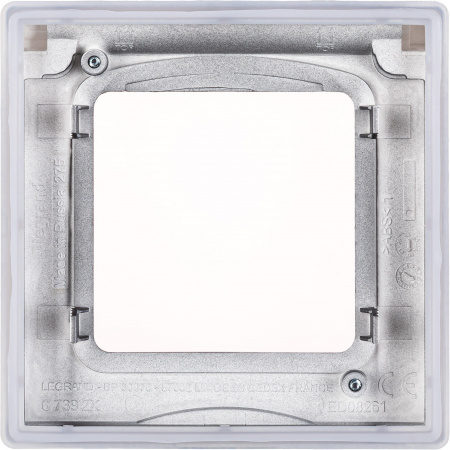 Legrand INSPIRIA Антрацит Рамка с защитной крышкой IP 44