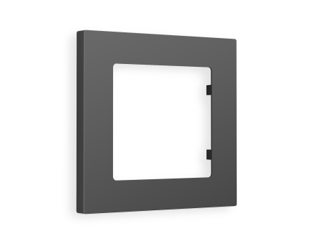 Рамка ALFA Techno (Графит Мягкое касание) 1-ая AF220801