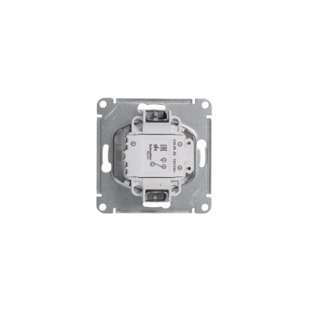 SE Glossa Бел Переключатель 1-клавишный с подсветкой, сх.6а, 10АХ