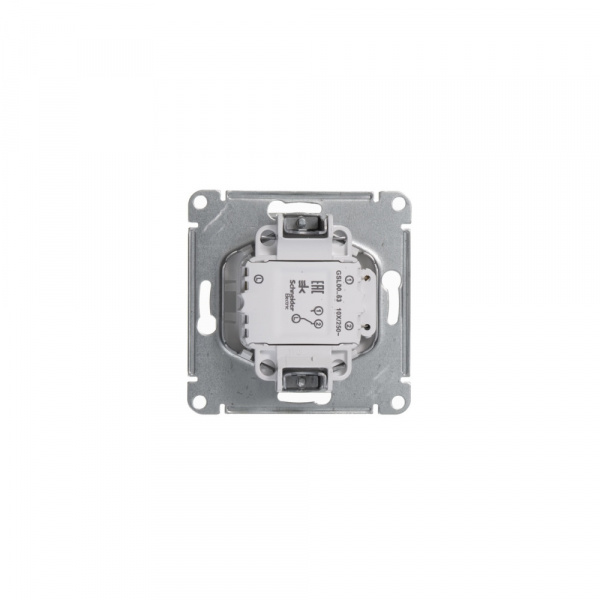 SE Glossa Бел Переключатель 1-клавишный с подсветкой, сх.6а, 10АХ