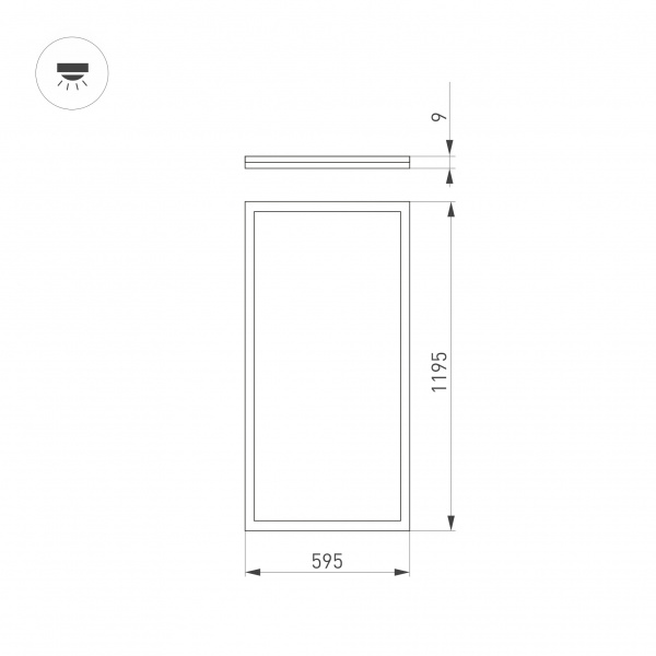 Встраиваемая светодиодная панель Arlight DL-Intenso-S600x1200-60W White6000 036240