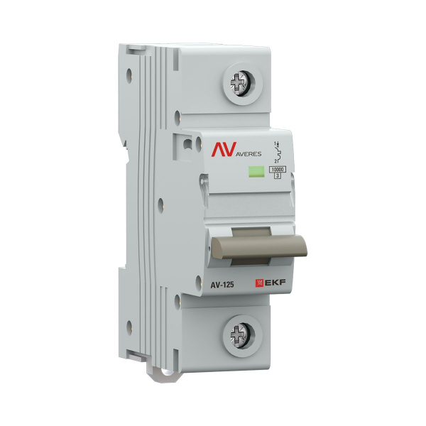 EKF Выключатель автоматический AV-125 1P 80A (D) 10kA AVERES