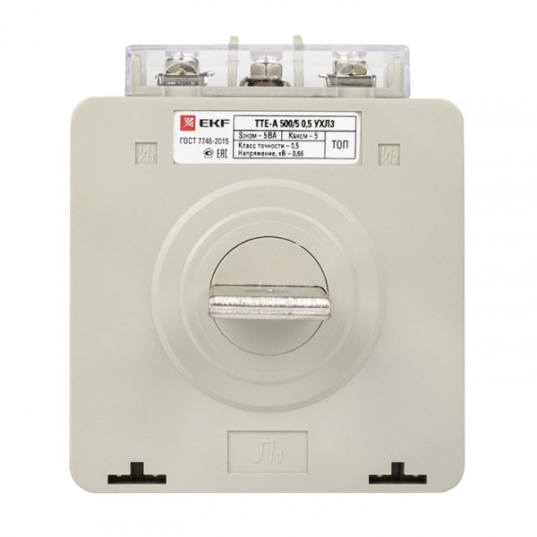 EKF PROxima Трансформатор тока ТТЕ-A-500/5А с клеммой напряжения класс точности 0,5