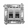 DKC Avanti Закаленная сталь Компьютерная розетка RJ-45 двойная  категория 5e