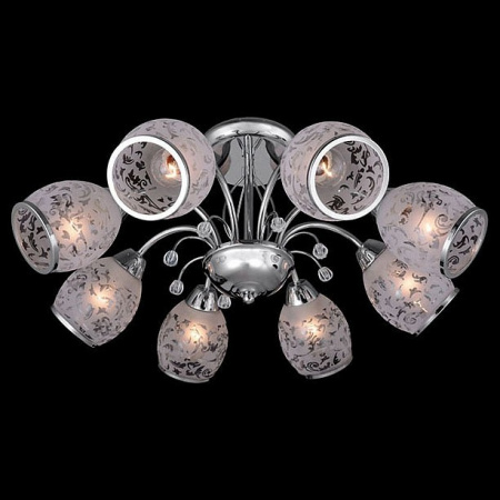 Потолочная люстра с плафонами 30026/8 хром Eurosvet Gabriella