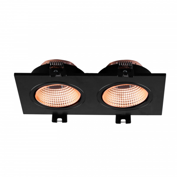 DK3072-BBR Встраиваемый светильник, IP 20, 10 Вт, GU5.3, LED, черный/бронзовый, пластик