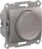 SE Glossa Платина Светорегулятор (диммер) повор-нажим, LED, RC, 400Вт, мех.