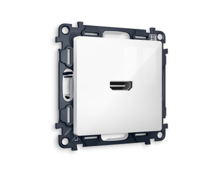 Комплект механизма розетки HDMI 2.0 ALFA MA114010 Белый глянец 40V/500mA 2.0GHz 5-18Gbit/s QUANT