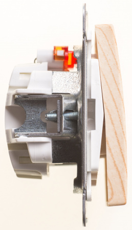 Systeme Electric Wessen 59 Сосна Переключатель 1-клавишный с подсветкой 10АХ