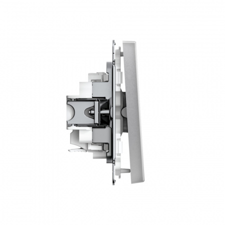 Systeme Electric ArtGallery Алюминий Выключатель 1-клавишный, 10АХ, механизм, быстрозажим. клем.