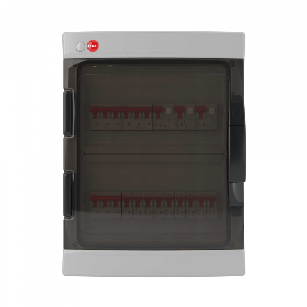DKC Щиток настен. с дверцей, 24(2х12)  мод., IP 65