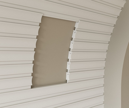 Рейка RX008, 50х18, 2800мм, Экополимер/24