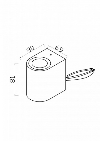 Настенный светильник (бра) O044WL-01B Maytoni Slat