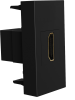 Donel Розетка HDMI, 1мод., черн. (22.5х45мм), DECF29AN