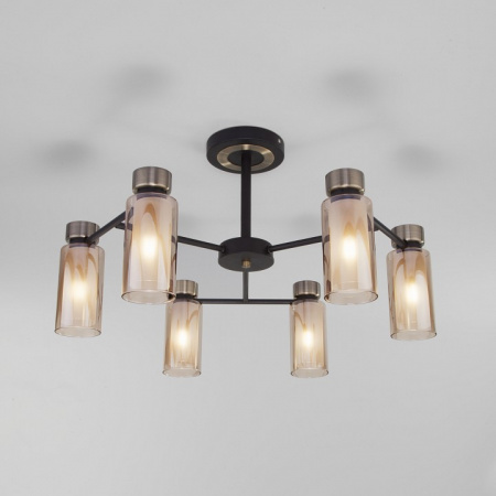 Потолочная люстра в стиле лофт 70115/6 черный Eurosvet Amado