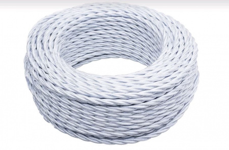 BIRONI Белый глянец Витой провод 2*2,5 20м BIRONI Белый глянец Витой провод 2*2,5 20м