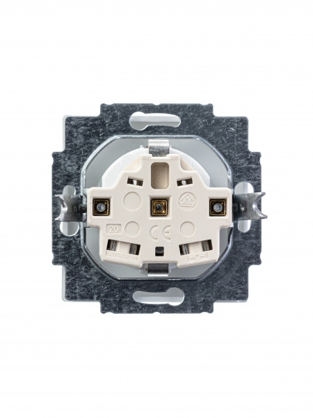 ABB BJE Solo/Future Белый бархат Розетка с/з