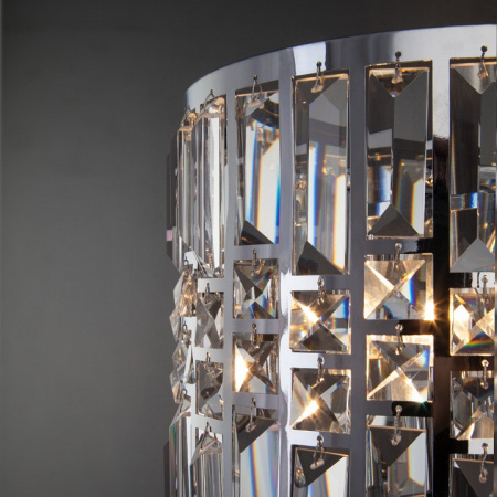 Настенный светильник с хрусталем 10116/2 хром Eurosvet Lory