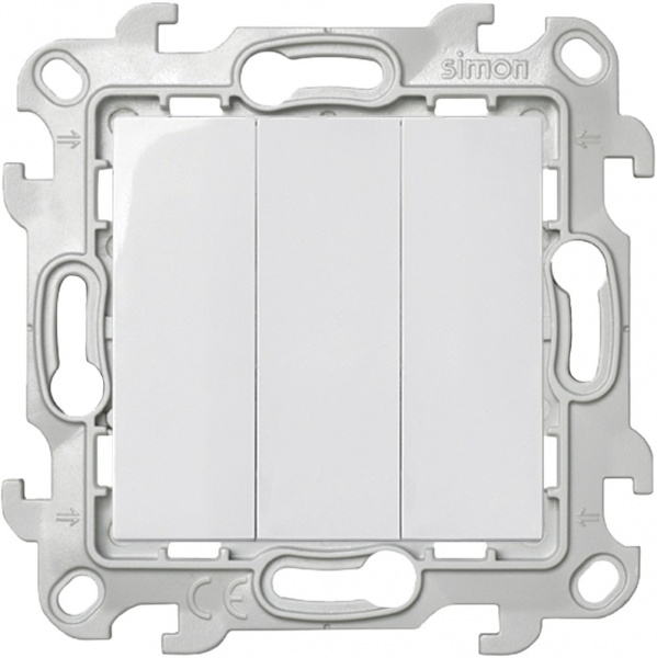 Simon 24 Белый Трехклавишный выключатель Simon 24 Белый Трехклавишный выключатель