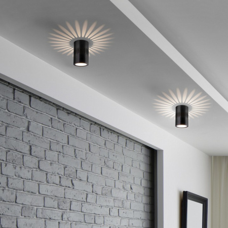 Накладной светодиодный светильник с подсветкой черный DLS026 Elektrostandard DLS025 & DLS026 a052837 Накладной светодиодный светильник с подсветкой черный DLS026 Elektrostandard DLS025 & DLS026 a052837