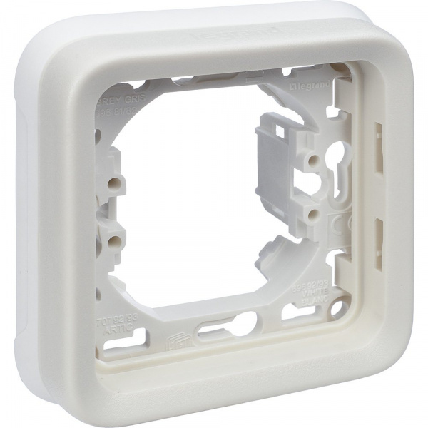 Legrand Plexo Arctic Антибактериальный Рамка 1-ая с суппортом,внутреннего монтажа