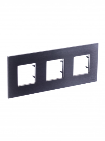 ABB NIE Zenit Сталь Рамка 3-я 2+2 +2 мод