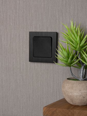 EKF PROxima Стокгольм Черный Выключатель 1-кл, 10А