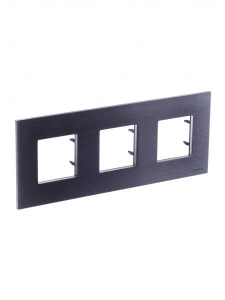 ABB NIE Zenit Сталь Рамка 3-я 2+2 +2 мод