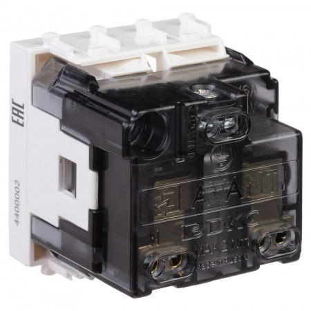 DKC Avanti Белое облако Розетка 2P+E со шторками 2 модуля