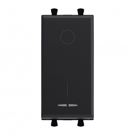 DKC Avanti Черный матовый Выключатель двухполюсный 2 модуля