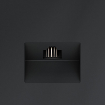 Розетка компьютерная встраиваемая VOLTUM S70 RJ45 кат.6, (графит)