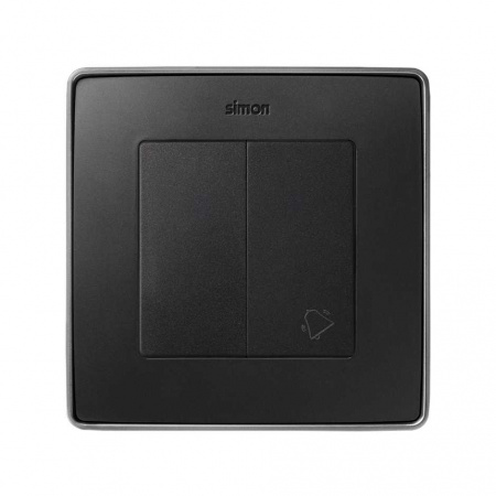 Simon 82 Графит Комплект накладок (2 шт) с пиктограммой "звонок", для 2-х клав. механизм, S82,82N