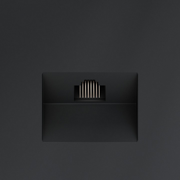 Розетка компьютерная встраиваемая VOLTUM S70 RJ45 кат.6, (графит)