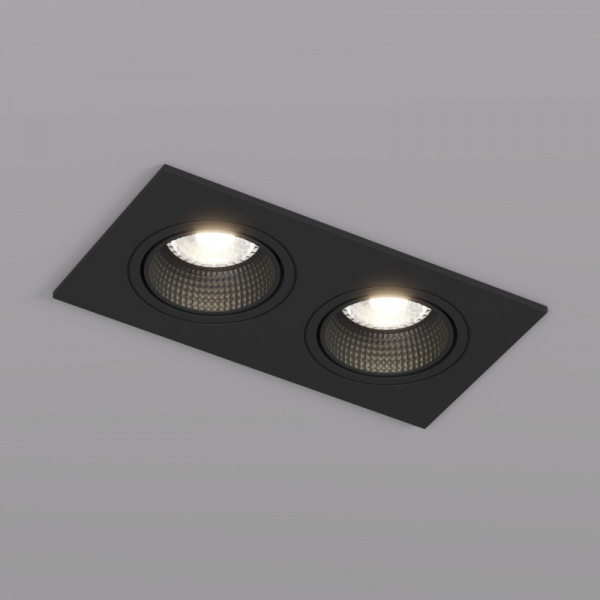 DK3072-BK Встраиваемый светильник, IP 20, 10 Вт, GU5.3, LED, черный/черный, пластик