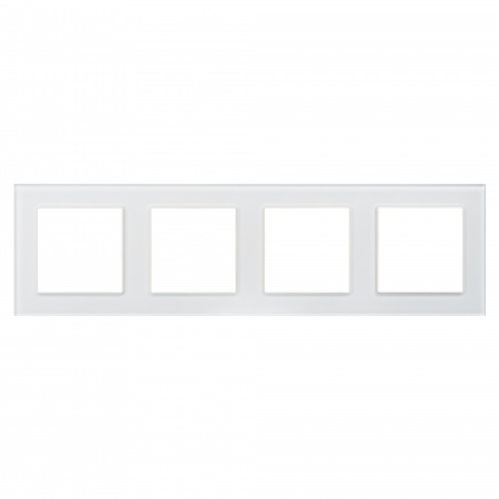 Рамка стеклянная FRM-GLARE-GS-4-WH (Arlight, -)