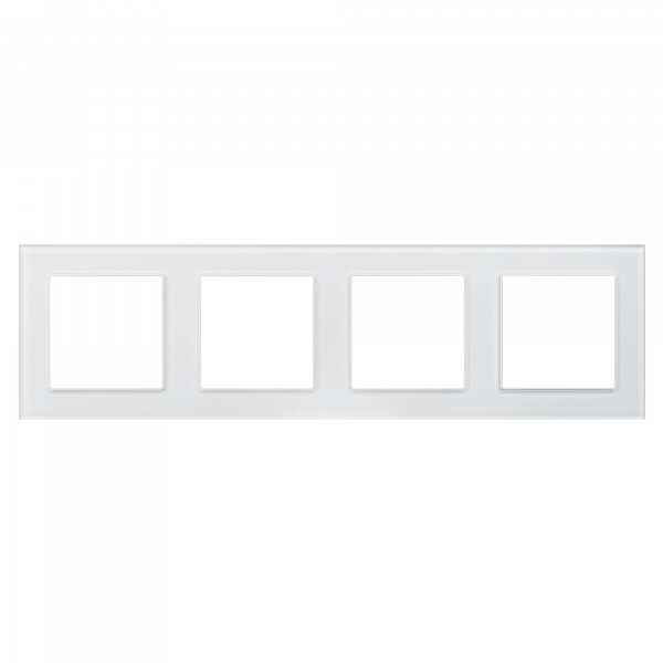 Рамка стеклянная FRM-GLARE-GS-4-WH (Arlight, -)