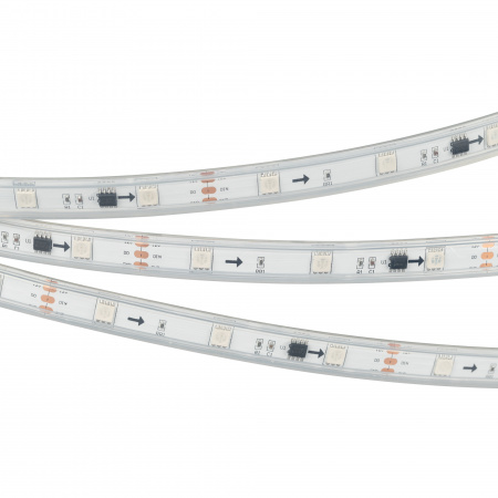 Светодиодная влагозащищенная лента Arlight 7,2W/m 30LED/m 5060SMD разноцветная 5M SPI-P-B30-12mm 12V RGB-PX3 026370(3)