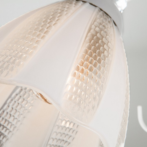 Потолочная люстра с плафонами 30155/5 белый Eurosvet Floranse