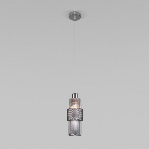 Подвесной светильник с плафоном 50209/1 хром Eurosvet Soho