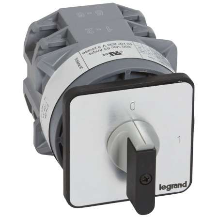 Legrand Переключатель на 2 направления с положением ''0'', 45° PR 12 1П 2 контакта крепление на дверце