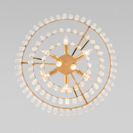 Подвесная люстра 10130/8 золото Eurosvet Elegante