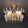 Хрустальная люстра 10111/5 золотая бронза Eurosvet Steccato
